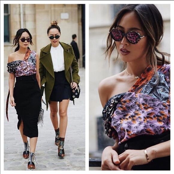 NEW Dior Umbrage Sunglasses Green Leaf Pattern Havana Runway Resortwear main image 10